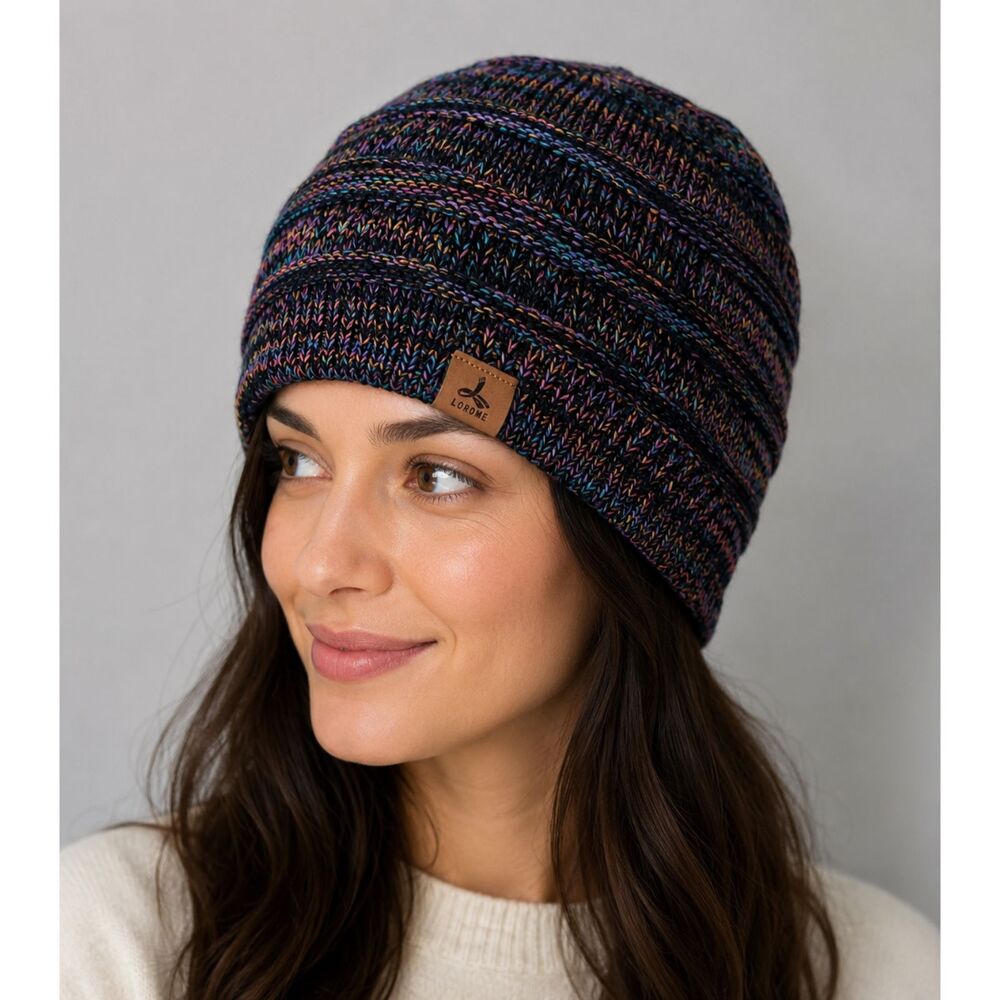 Lorome Acrylic Plush Beanie Hat O/S NWOT
